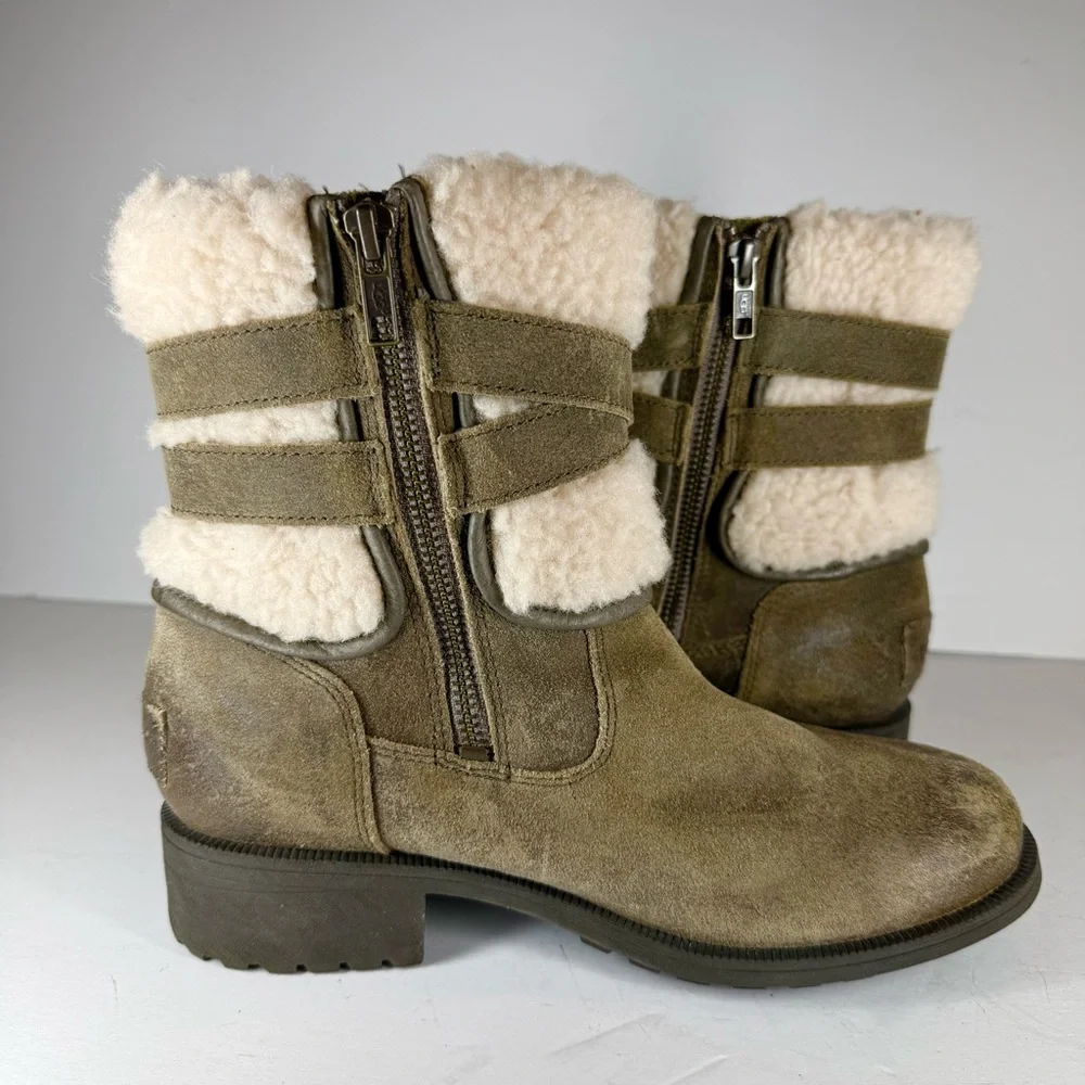 UGG Blayre Boot‎ III Tan Shearling Winter Boots Women’s Size 7